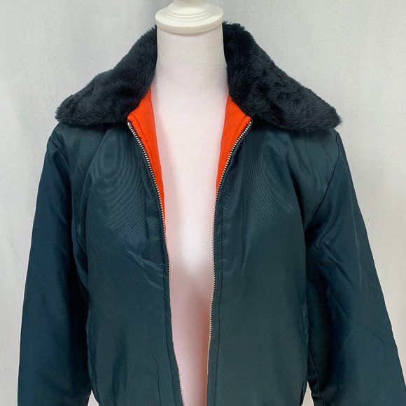 Vintage 70s Wide Collar Bomber Jacket Unisex - Picture 1 of 12